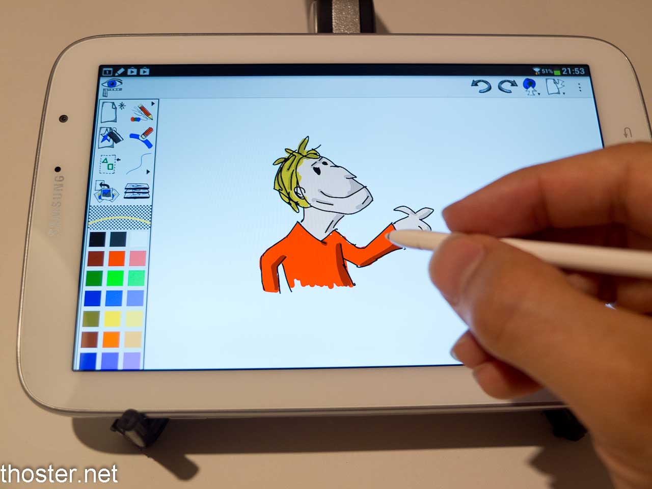 Samsung Galaxy Note 8.0 und der S-Pen im Einsatz